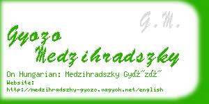 gyozo medzihradszky business card